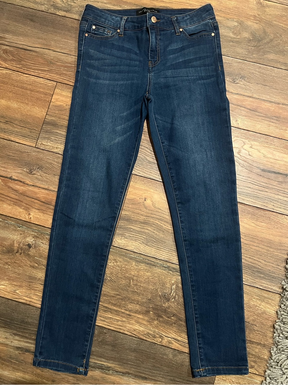 Girls Dark Blue Skinny Jeans, sz 16